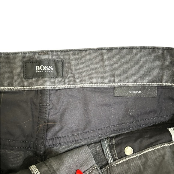 Men’s boss by Hugo Boss Charcoal Stretch straight leg lightweight Jeans 33/34 - Picture 10 of 12